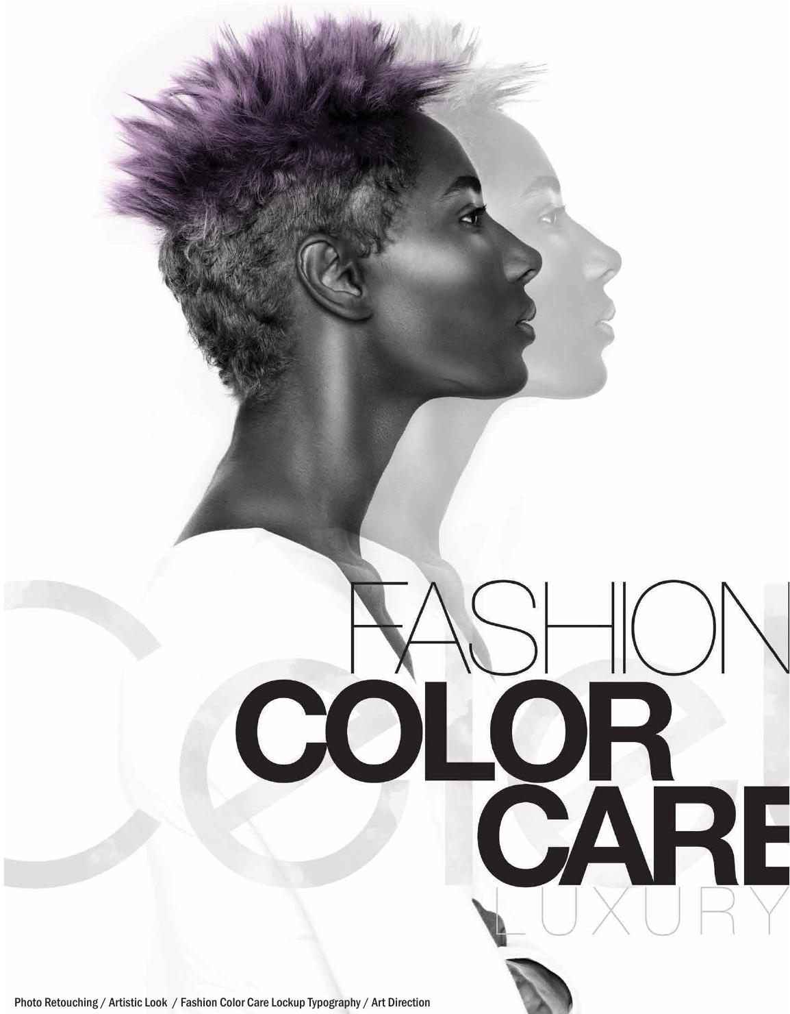 Celeb Luxury Fashion Color Care campaign cover