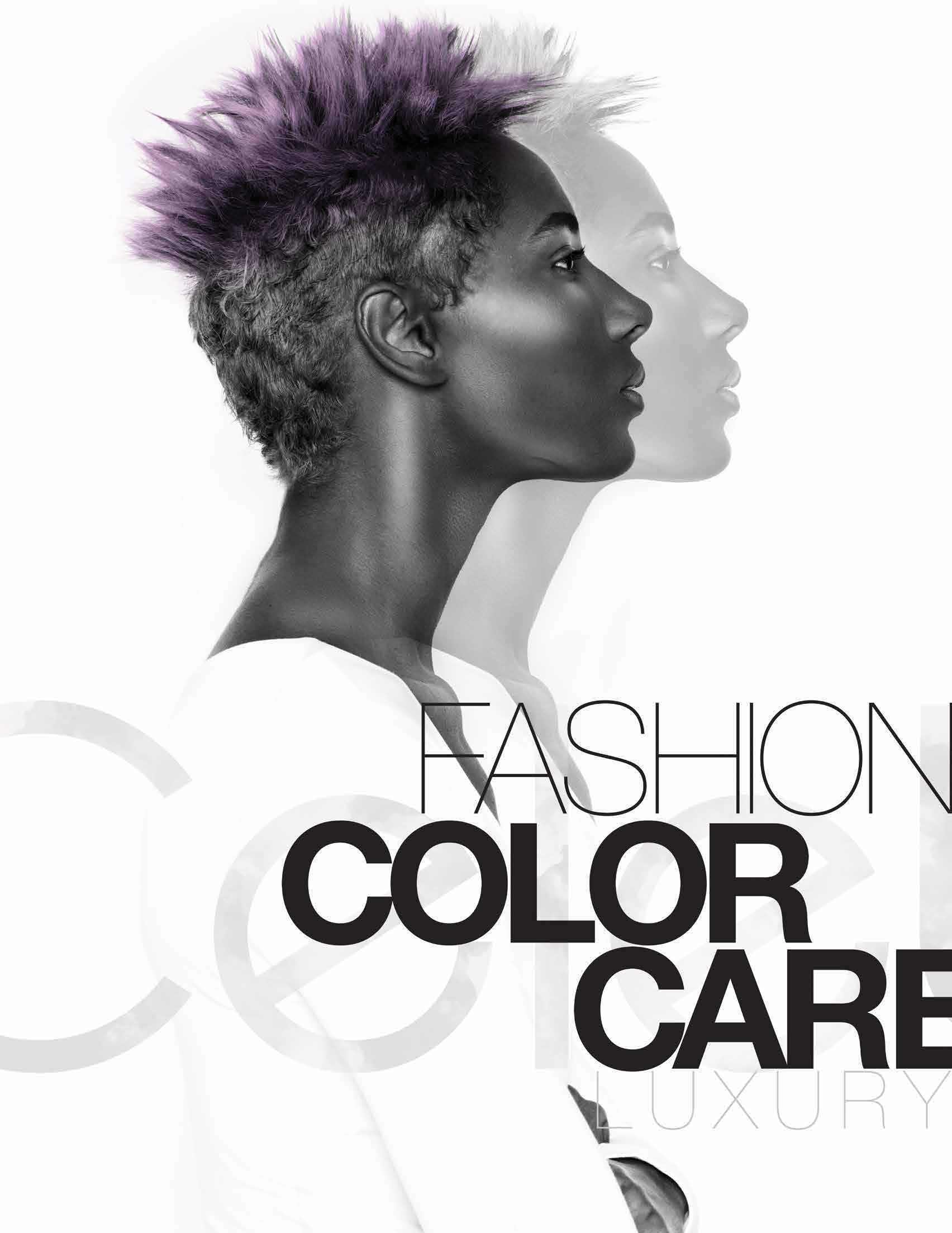Celeb Luxury: sculptural lilac hair and a layered profile portrait